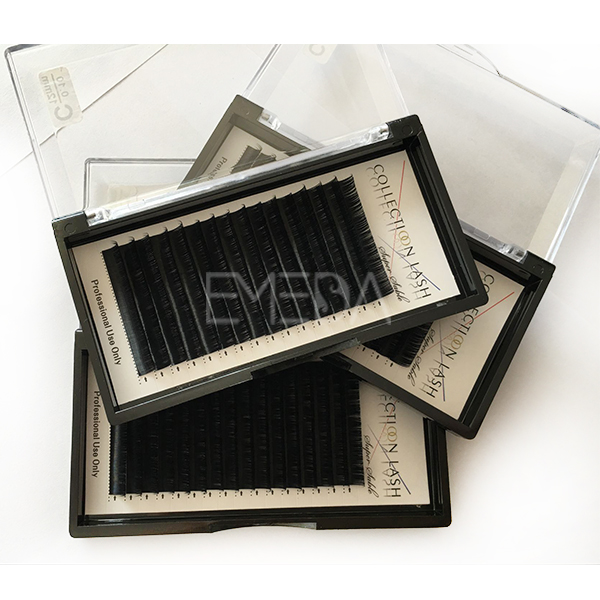 black volume eyelash extension stylist S130